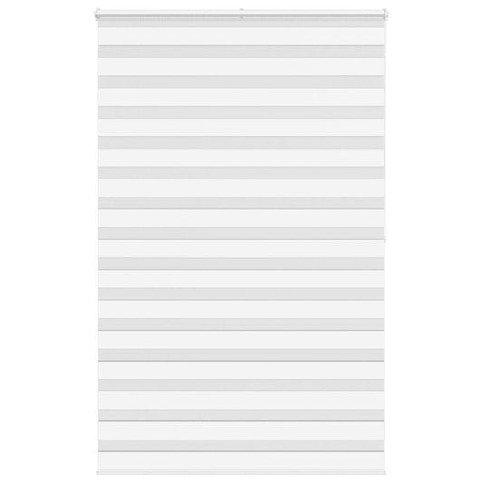 vidaXL Zebra Blind White 140x200 cm Fabric Width 135,9 cm Polyester