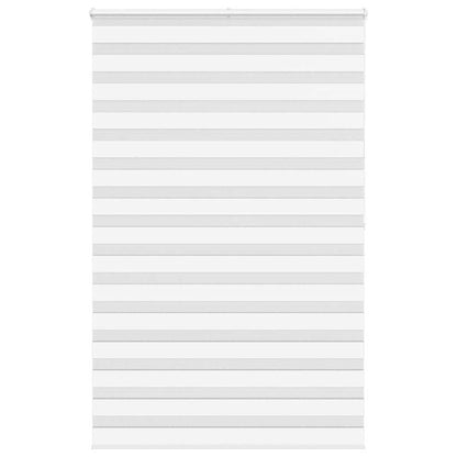vidaXL Zebra Blind White 150x200 cm Fabric Width 145,9 cm Polyester