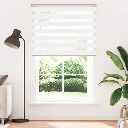 vidaXL Zebra Blind White 150x200 cm Fabric Width 145,9 cm Polyester
