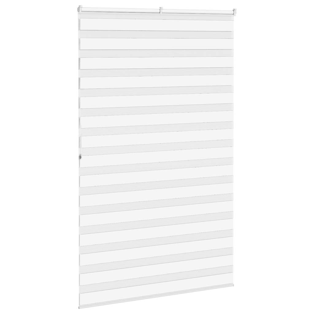 vidaXL Zebra Blind White 150x200 cm Fabric Width 145,9 cm Polyester