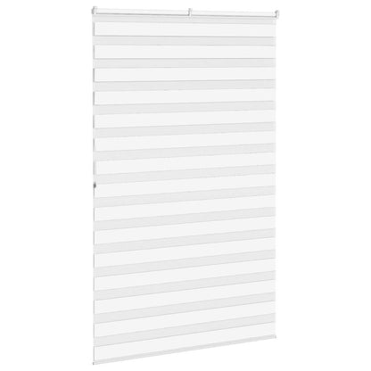 vidaXL Zebra Blind White 150x200 cm Fabric Width 145,9 cm Polyester