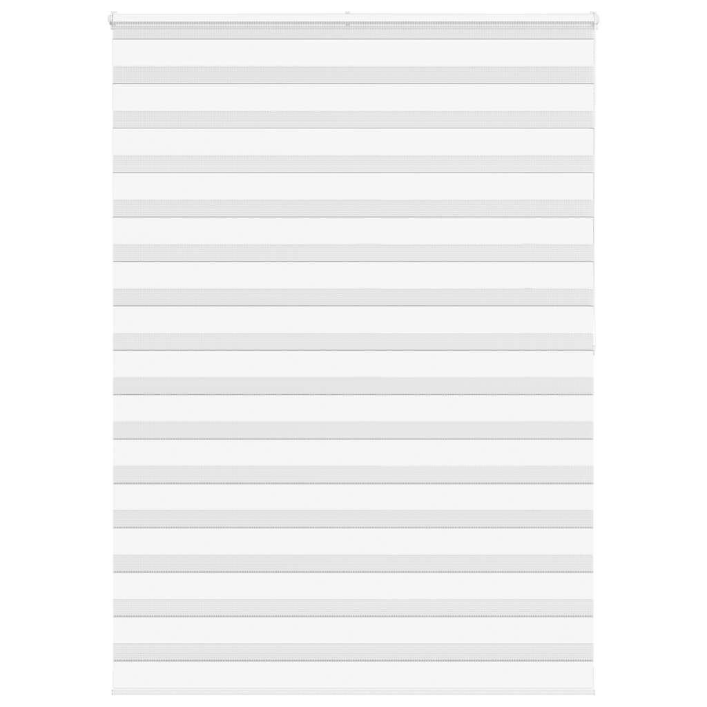vidaXL Zebra Blind White 160x200 cm Fabric Width 155.9 cm Polyester