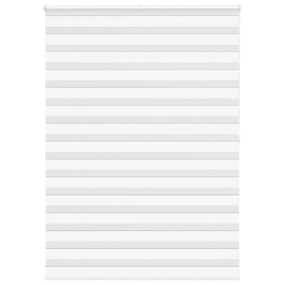vidaXL Zebra Blind White 160x200 cm Fabric Width 155.9 cm Polyester