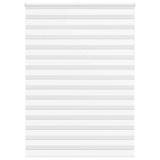 vidaXL Zebra Blind White 165x200 cm Fabric Width 160.9 cm Polyester