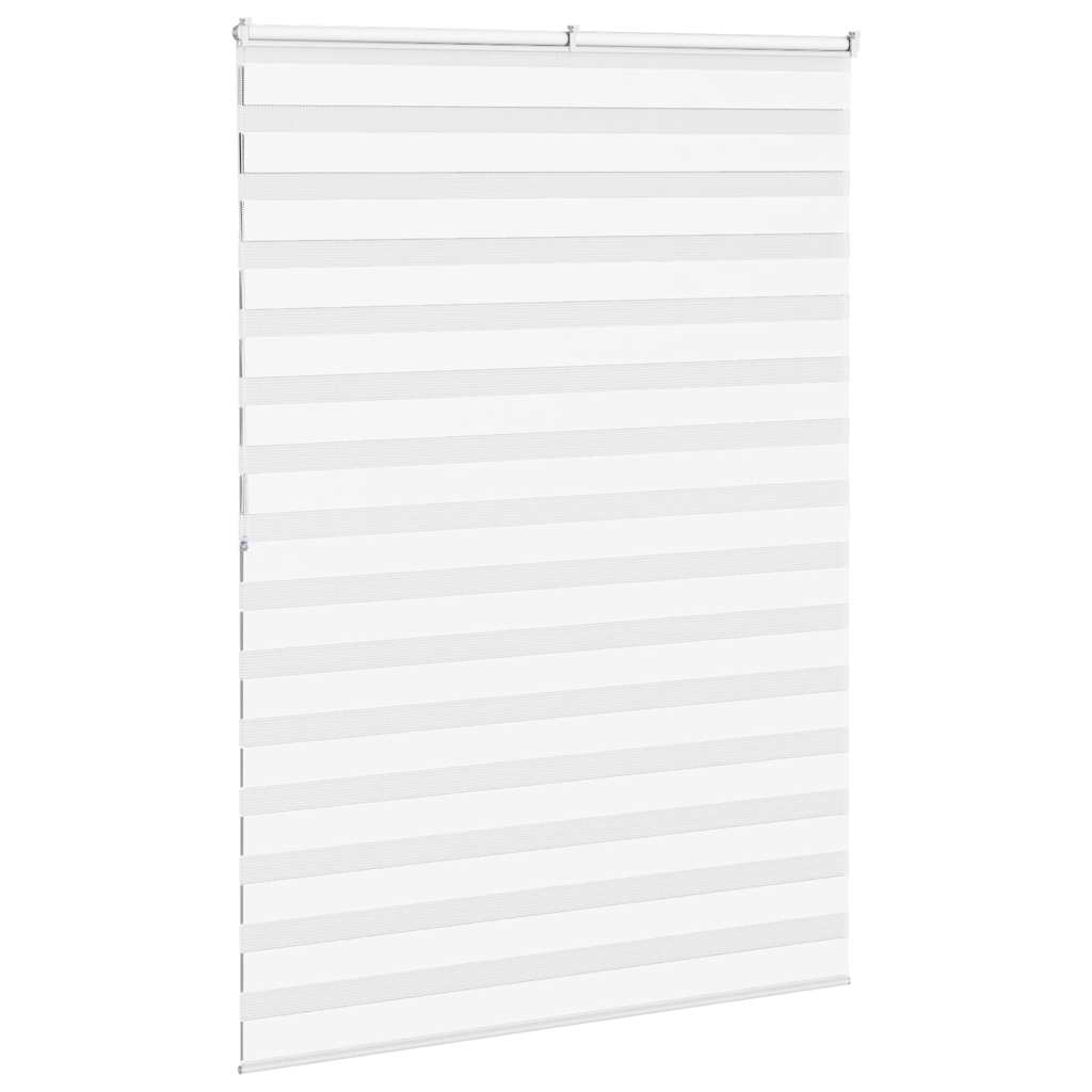 vidaXL Zebra Blind White 165x200 cm Fabric Width 160,9 cm Polyester