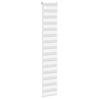 vidaXL Zebra Blind White 40x230 cm Fabric Width 35.9 cm Polyester