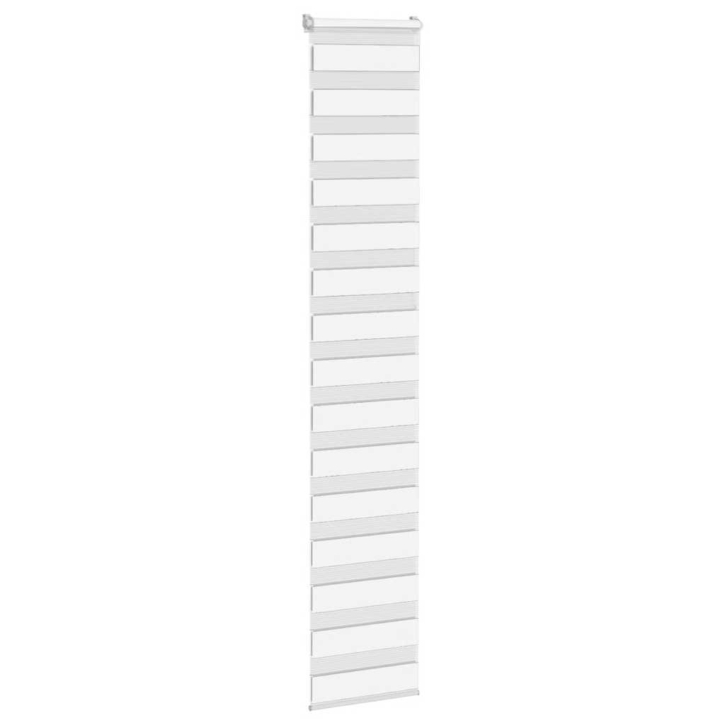 vidaXL Zebra Blind White 40x230 cm Fabric Width 35,9 cm Polyester