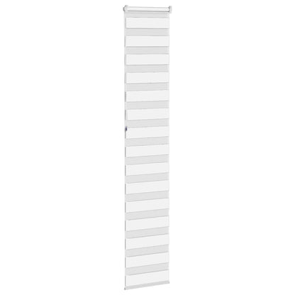 vidaXL Zebra Blind White 40x230 cm Fabric Width 35.9 cm Polyester