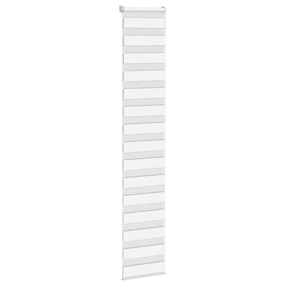 vidaXL Zebra Blind White 50x230 cm Fabric Width 45.9 cm Polyester