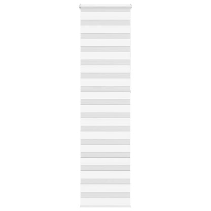 vidaXL Zebra Blind White 55x230 cm Fabric Width 50.9 cm Polyester