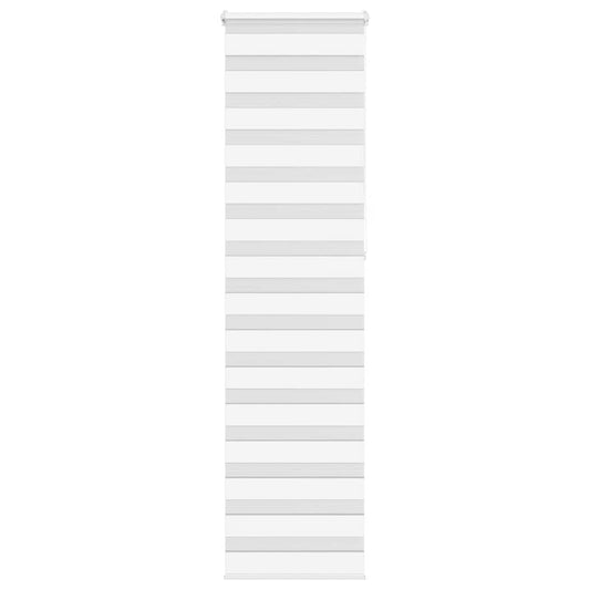 vidaXL Zebra Blind White 55x230 cm Fabric Width 50.9 cm Polyester