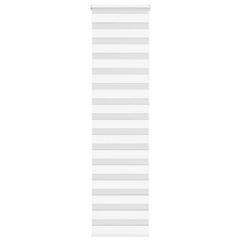 vidaXL Zebra Blind White 55x230 cm Fabric Width 50,9 cm Polyester