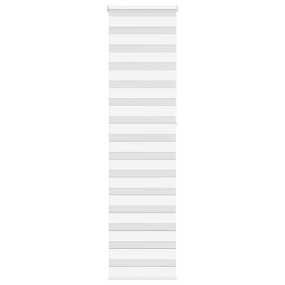 vidaXL Zebra Blind White 60x230 cm Fabric Width 55.9 cm Polyester