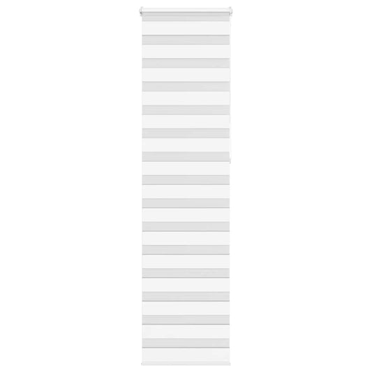 vidaXL Zebra Blind White 65x230 cm Fabric Width 60,9 cm Polyester