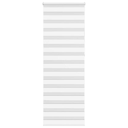 vidaXL Zebra Blind White 70x230 cm Fabric Width 65.9 cm Polyester