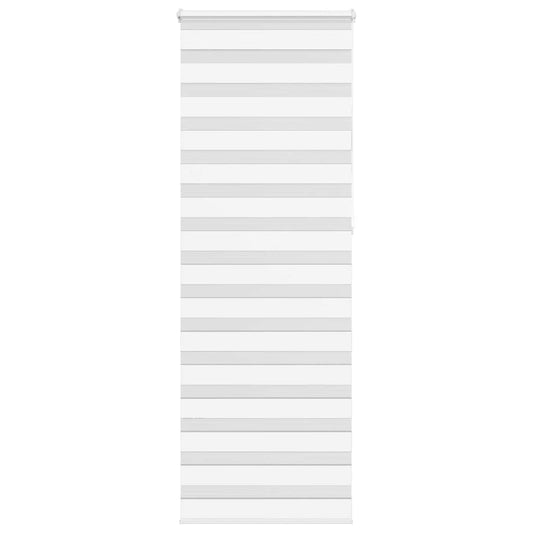 vidaXL Zebra Blind White 70x230 cm Fabric Width 65.9 cm Polyester
