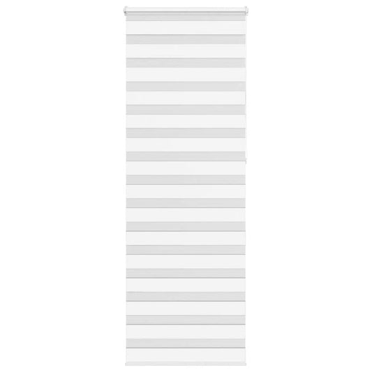 vidaXL Zebra Blind White 75x230 cm Fabric Width 70.9 cm Polyester
