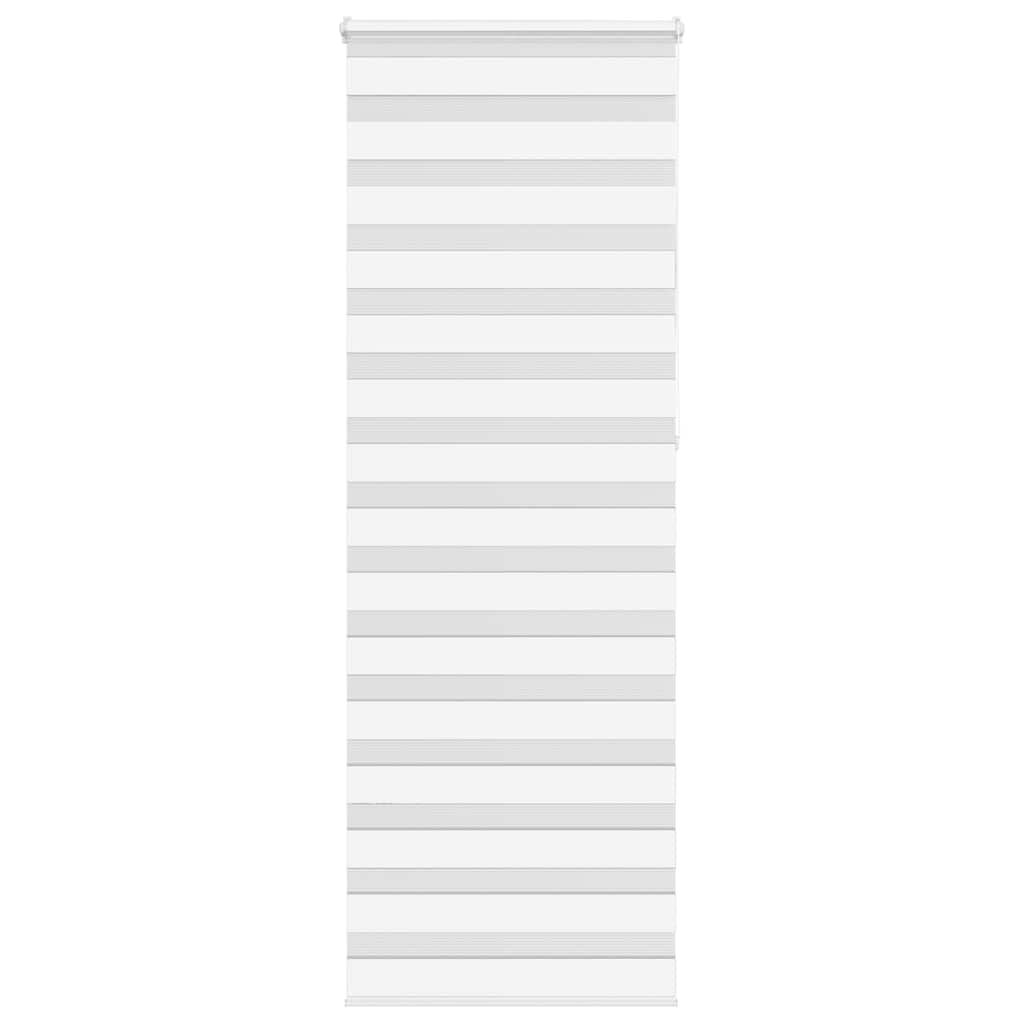 vidaXL Zebra Blind White 75x230 cm Fabric Width 70,9 cm Polyester