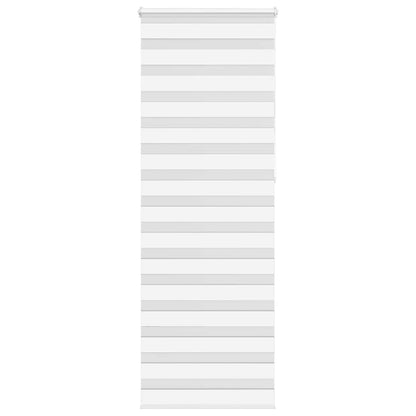 vidaXL Zebra Blind White 75x230 cm Fabric Width 70,9 cm Polyester