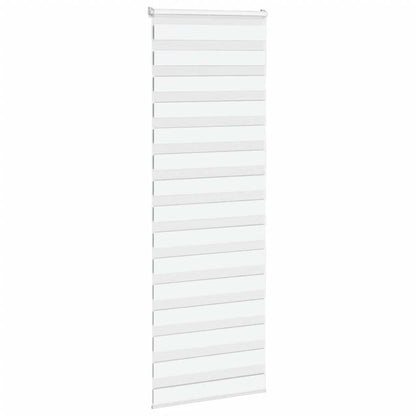 vidaXL Zebra Blind White 75x230 cm Fabric Width 70,9 cm Polyester