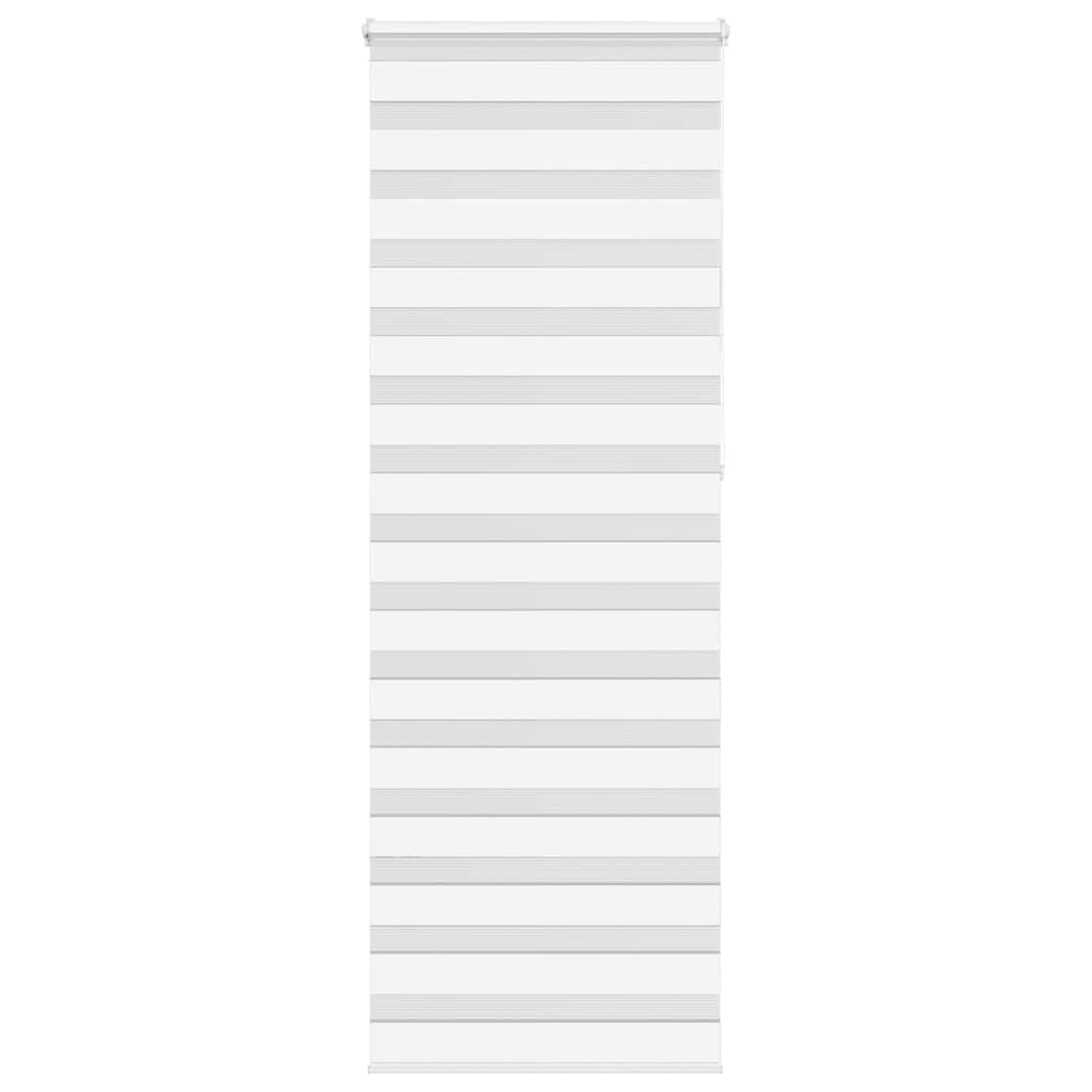 vidaXL Zebra Blind White 80x230 cm Fabric Width 75,9 cm Polyester