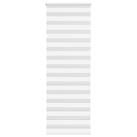 vidaXL Zebra Blind White 85x230 cm Fabric Width 80.9 cm Polyester