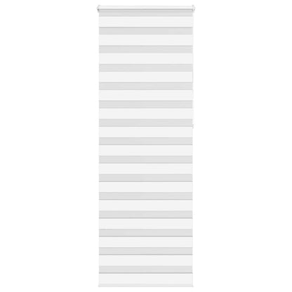 vidaXL Zebra Blind White 90x230 cm Fabric Width 85.9 cm Polyester