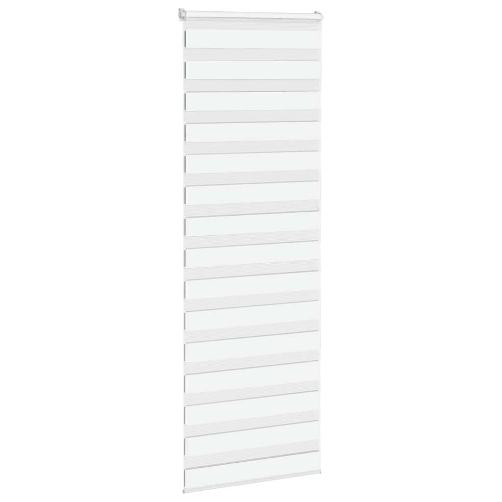vidaXL Zebra Blind White 90x230 cm Fabric Width 85,9 cm Polyester