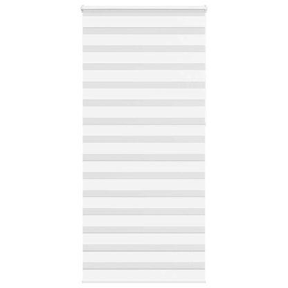 vidaXL Zebra Blind White 95x230 cm Fabric Width 90.9 cm Polyester
