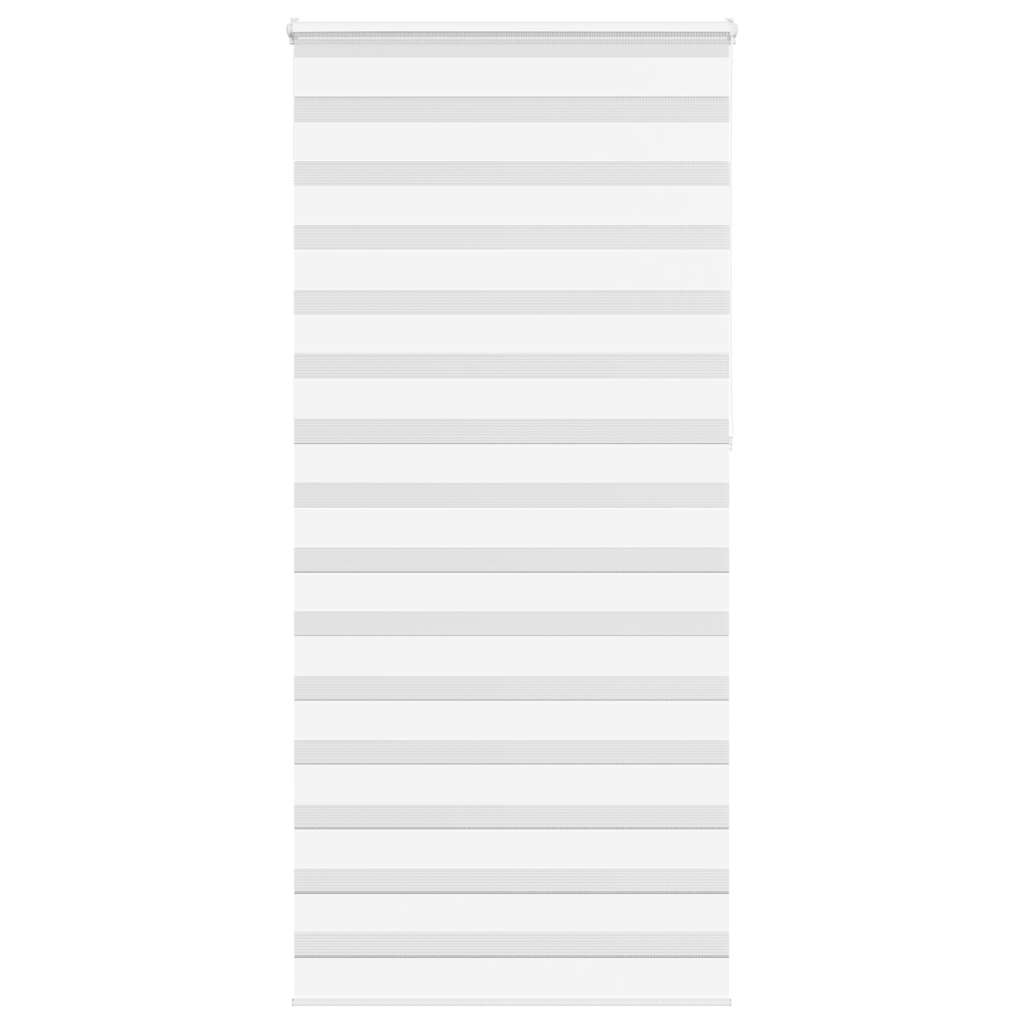 vidaXL Zebra Blind White 95x230 cm Fabric Width 90,9 cm Polyester