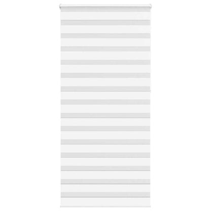 vidaXL Zebra Blind White 100x230 cm Fabric Width 95.9 cm Polyester