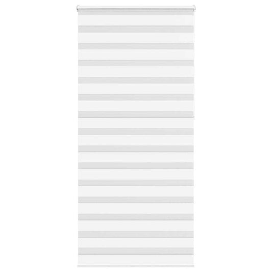 vidaXL Zebra Blind White 100x230 cm Fabric Width 95.9 cm Polyester