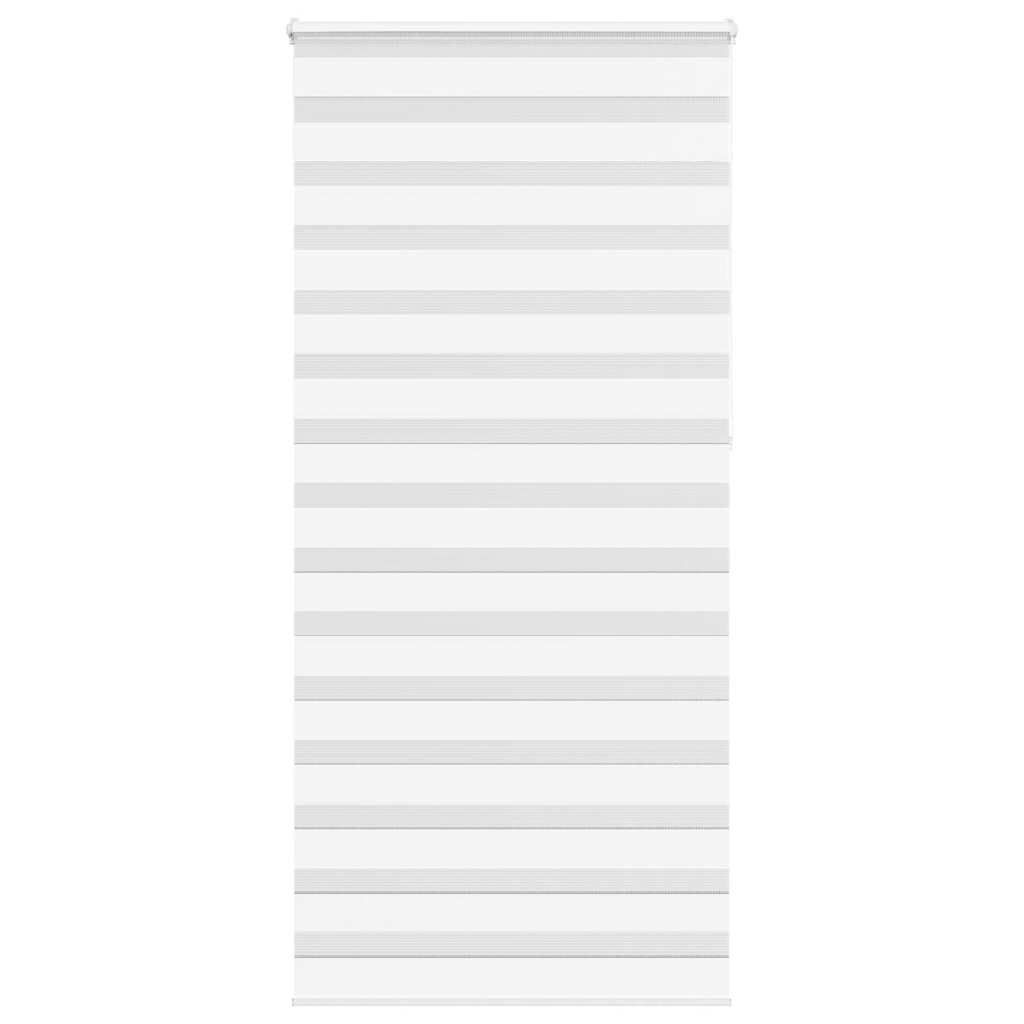 vidaXL Zebra Blind White 100x230 cm Fabric Width 95,9 cm Polyester