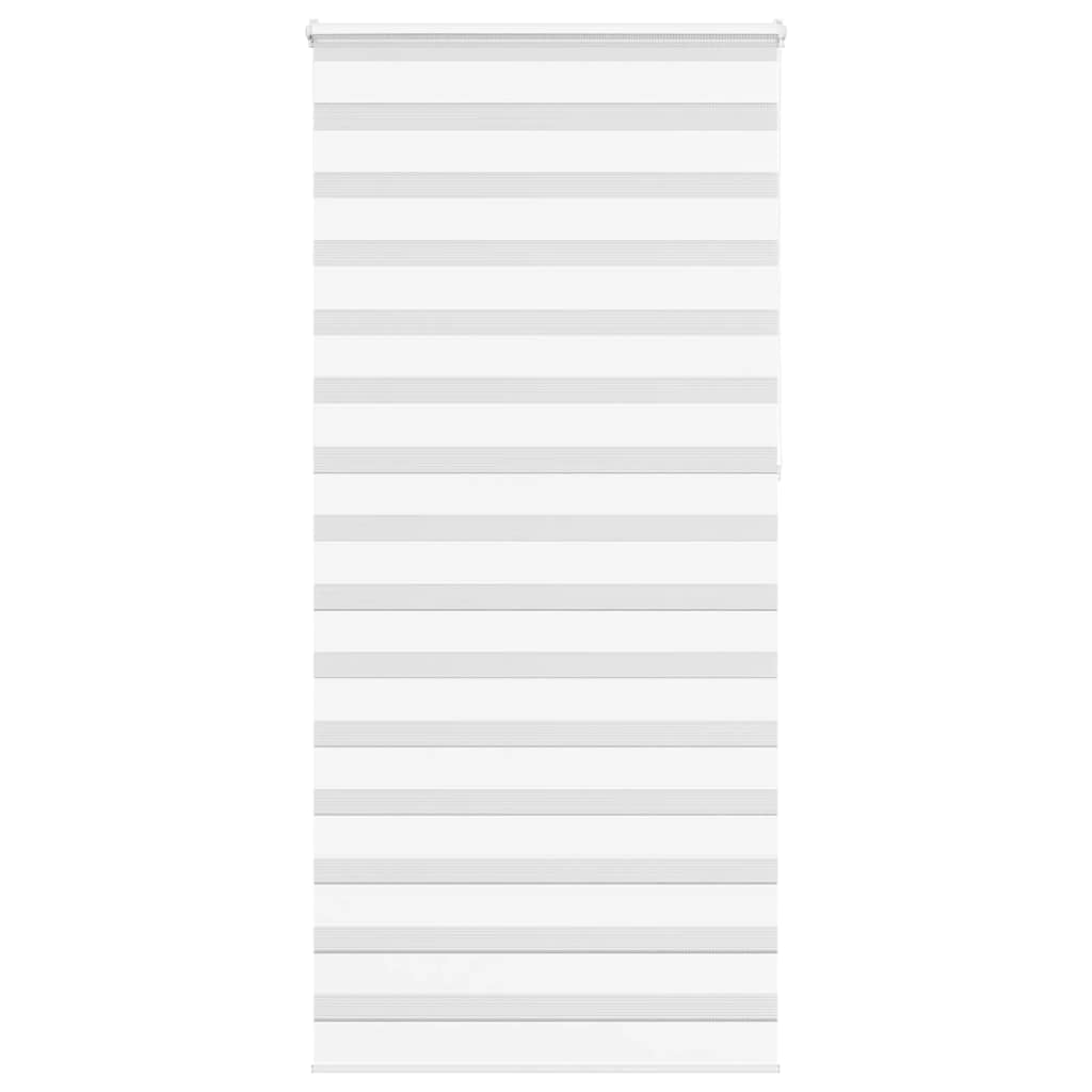 vidaXL Zebra Blind White 110x230 cm Fabric Width 105,9 cm Polyester