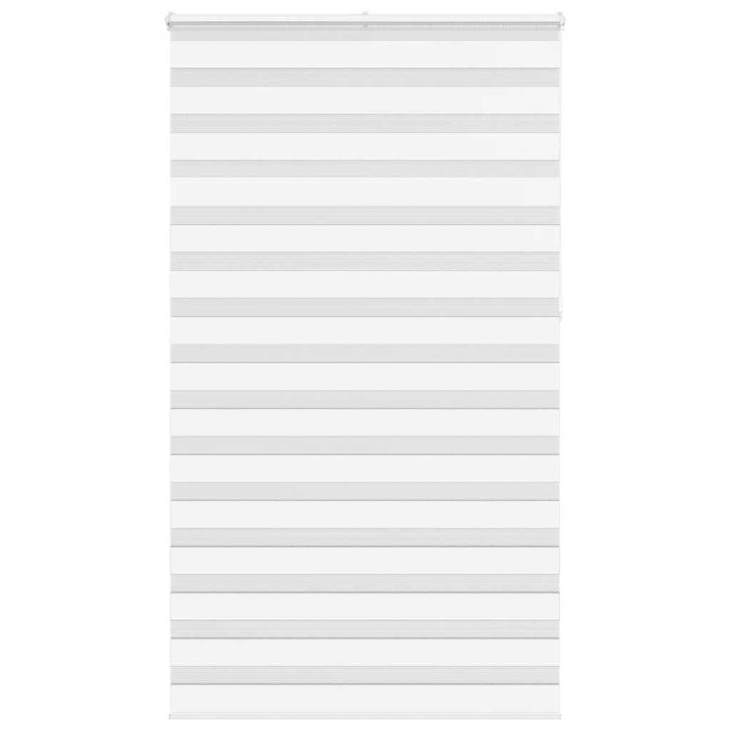 vidaXL Zebra Blind White 120x230 cm Fabric Width 115,9 cm Polyester