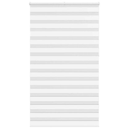 vidaXL Zebra Blind White 120x230 cm Fabric Width 115,9 cm Polyester