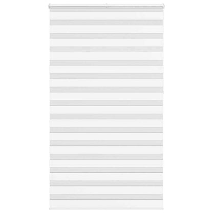 vidaXL Zebra Blind White 135x230 cm Fabric Width 130,9 cm Polyester