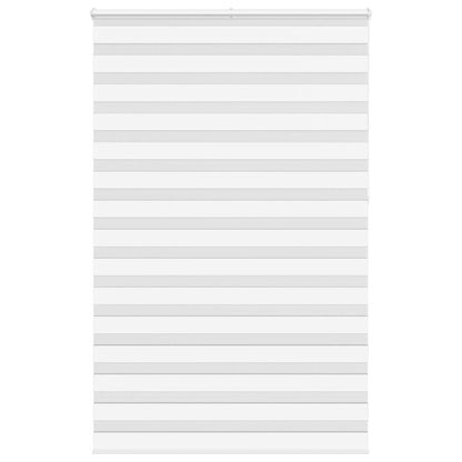 vidaXL Zebra Blind White 140x230 cm Fabric Width 135,9 cm Polyester