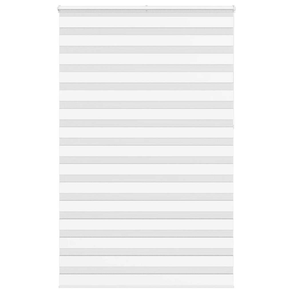vidaXL Zebra Blind White 145x230 cm Fabric Width 140.9 cm Polyester