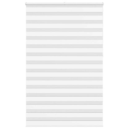 vidaXL Zebra Blind White 145x230 cm Fabric Width 140.9 cm Polyester