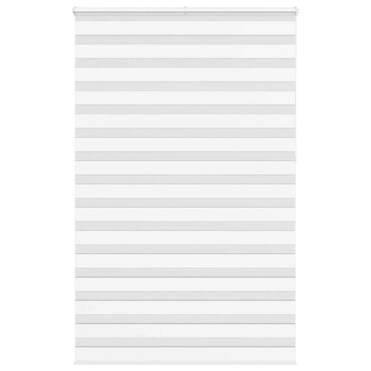vidaXL Zebra Blind White 145x230 cm Fabric Width 140.9 cm Polyester