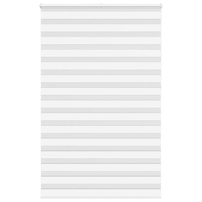 vidaXL Zebra Blind White 150x230 cm Fabric Width 145.9 cm Polyester