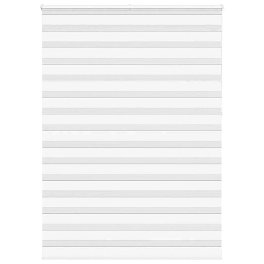 vidaXL Zebra Blind White 155x230 cm Fabric Width 150,9 cm Polyester