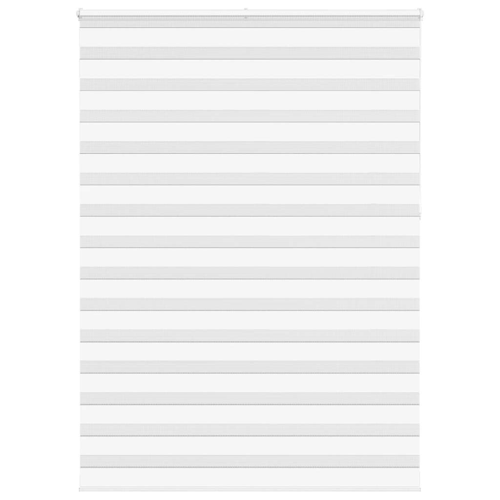 vidaXL Zebra Blind White 165x230 cm Fabric Width 160.9 cm Polyester