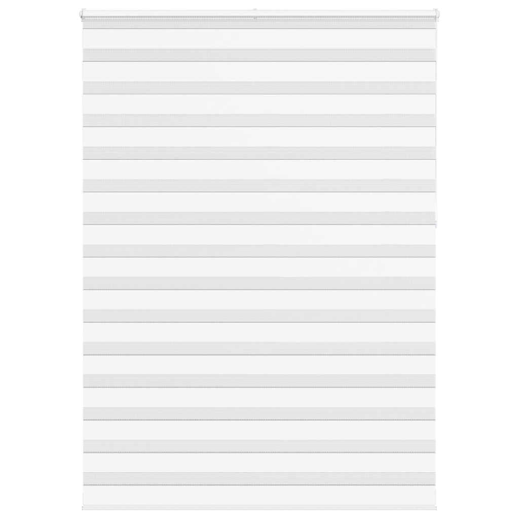 vidaXL Zebra Blind White 165x230 cm Fabric Width 160,9 cm Polyester