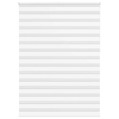 vidaXL Zebra Blind White 165x230 cm Fabric Width 160,9 cm Polyester