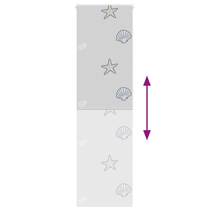 vidaXL Shower Roller Blind 60x240 cm Fabric Width 56 cm