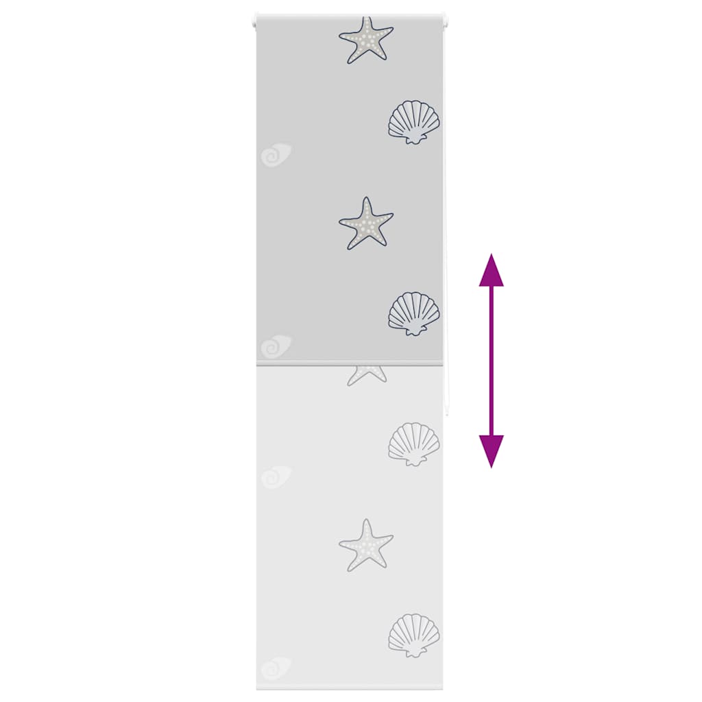 vidaXL Shower Roller Blind 70x240 cm Fabric Width 66 cm