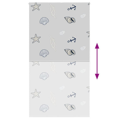 vidaXL Shower Roller Blind 130x240 cm Fabric Width 126 cm