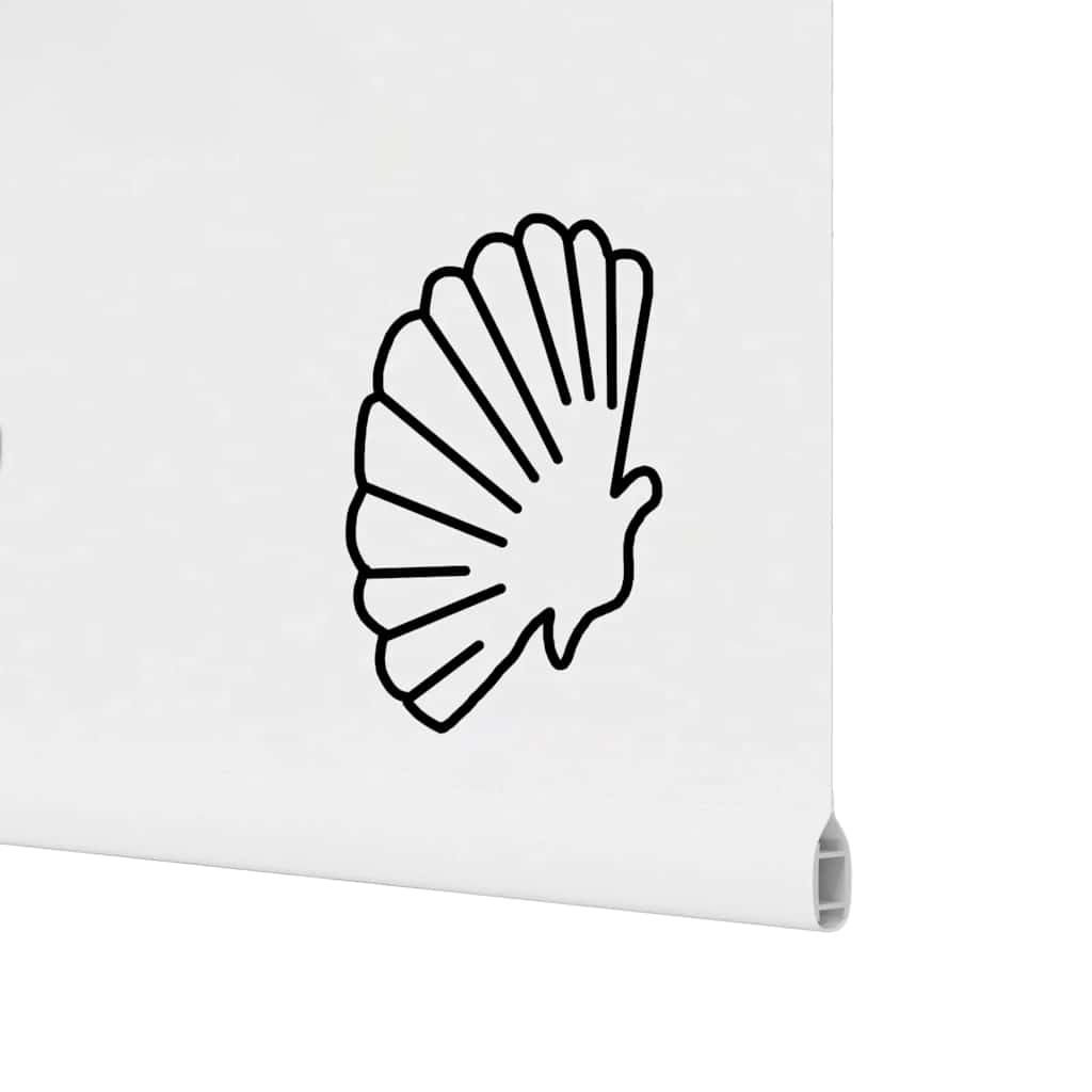 vidaXL Shower Roller Blind 70x240 cm Fabric Width 66 cm
